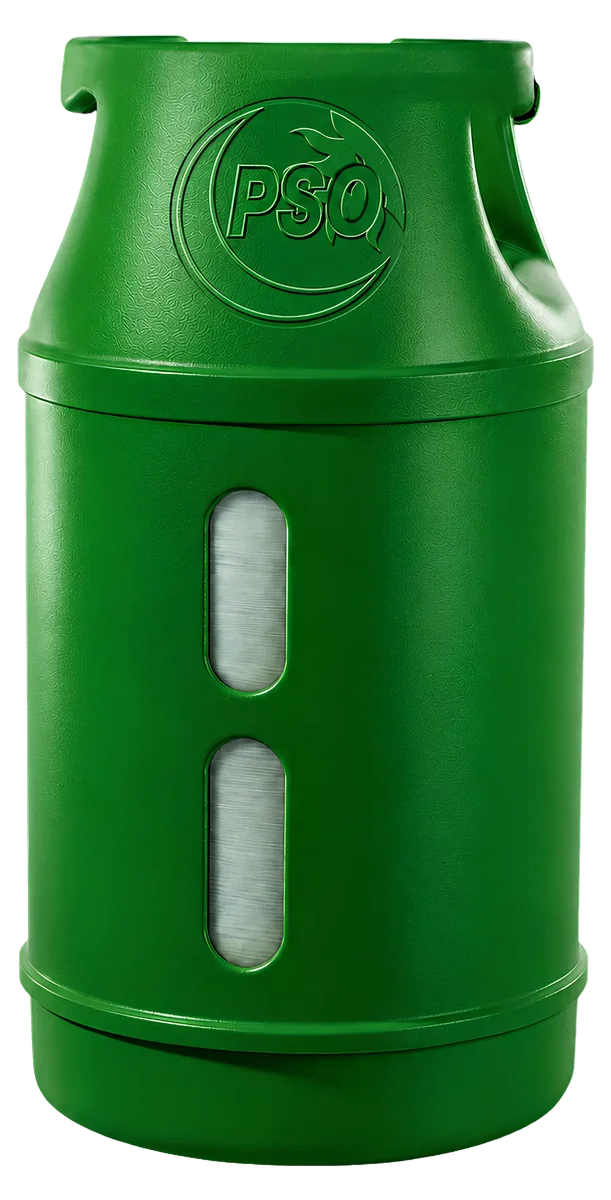 PSO branded composite cylinder