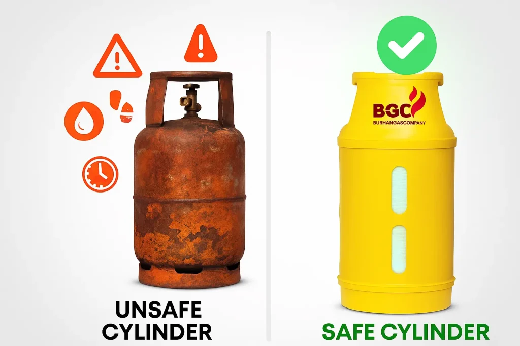 BGC Fiber cylinder is safe and rust free